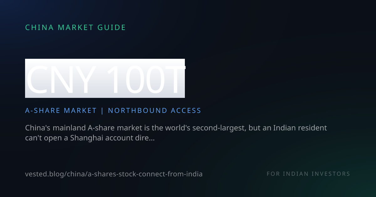 Buy China A-shares from India via Stock Connect